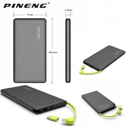 Pineng Power Bank 10.000mAh Carregador portátil para seu celular