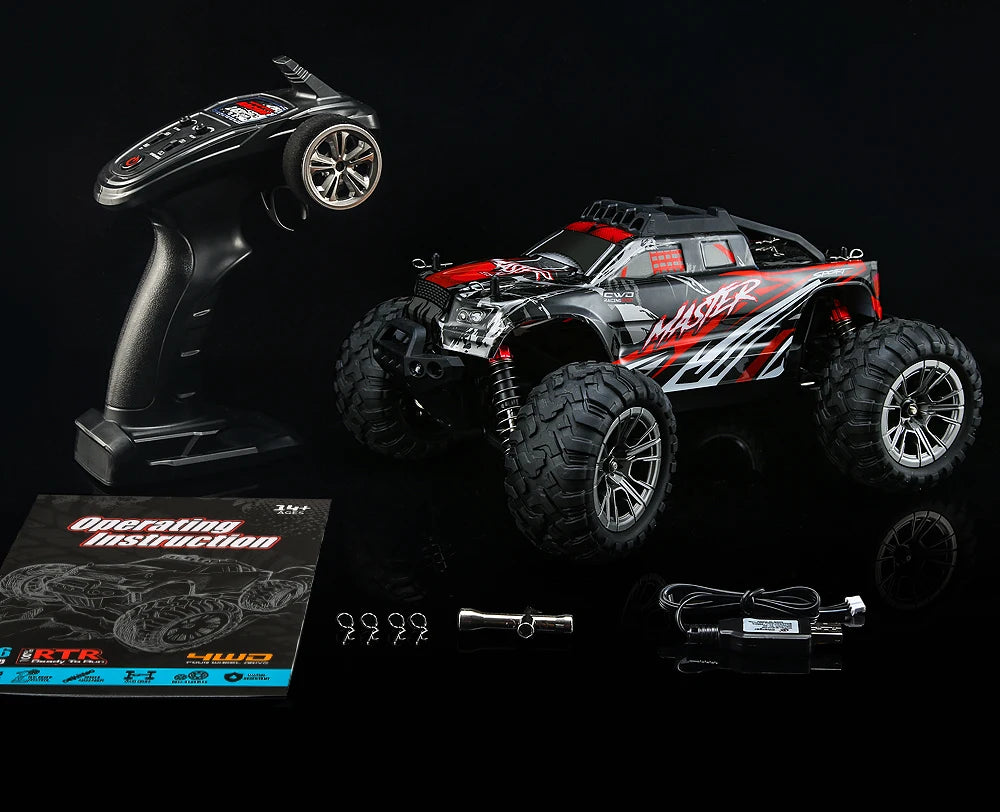 Novo 2024 KF11 1:16 Escala completa Tração nas quatro rodas Alta velocidade off-road RC Carro Luzes LED Drift Racing Truck Drift Vehicle Meninos Brinquedos