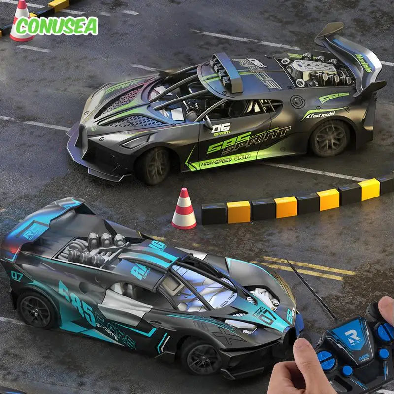 1/18 Rc Carro de Alta Velocidade Drift Carros Esportivos Veículo de Controle Remoto Carro de Corrida Esportiva Modelo de Brinquedo Brinquedos Infantis para Meninos Presentes de Aniversário