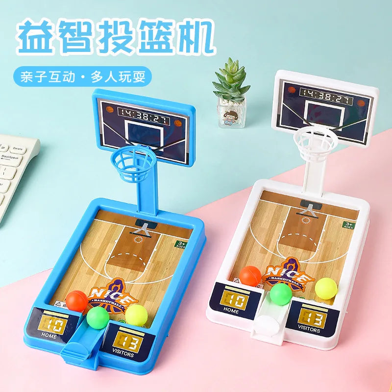 Nova máquina de jogo de tiro Mini Rack de basquete Máquina de tiro Interação pai-filho Crianças Lazer interno Brinquedo educacional