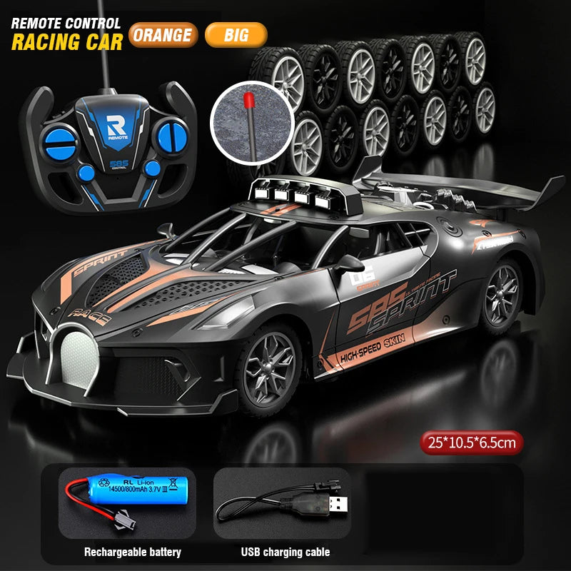 1/18 Rc Carro de Alta Velocidade Drift Carros Esportivos Veículo de Controle Remoto Carro de Corrida Esportiva Modelo de Brinquedo Brinquedos Infantis para Meninos Presentes de Aniversário