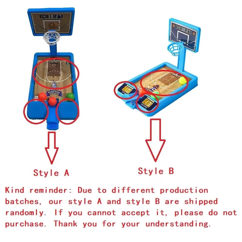 Nova máquina de jogo de tiro Mini Rack de basquete Máquina de tiro Interação pai-filho Crianças Lazer interno Brinquedo educacional