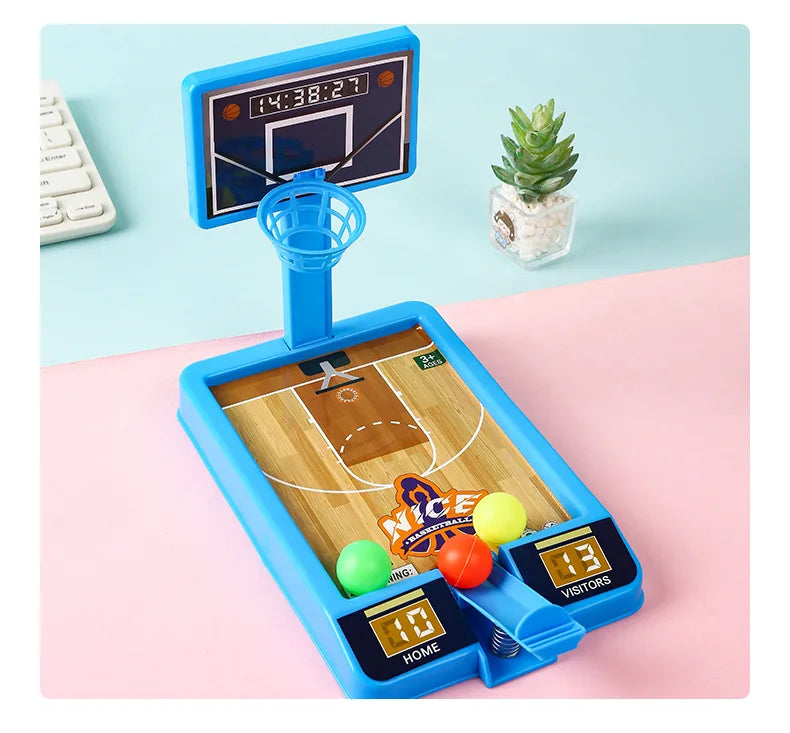 Nova máquina de jogo de tiro Mini Rack de basquete Máquina de tiro Interação pai-filho Crianças Lazer interno Brinquedo educacional