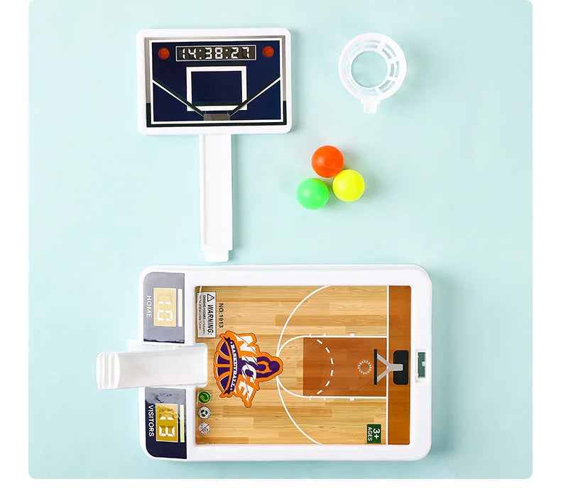 Nova máquina de jogo de tiro Mini Rack de basquete Máquina de tiro Interação pai-filho Crianças Lazer interno Brinquedo educacional