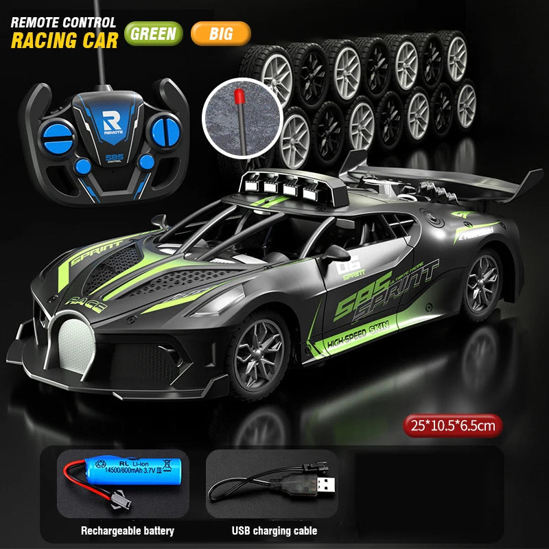 1/18 Rc Carro de Alta Velocidade Drift Carros Esportivos Veículo de Controle Remoto Carro de Corrida Esportiva Modelo de Brinquedo Brinquedos Infantis para Meninos Presentes de Aniversário